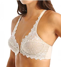 Front Close Lace Cup Underwire Bra Nude 50B