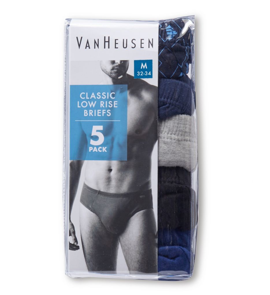 Men's Knit Low Rise Briefs - 5 Pack-cs1