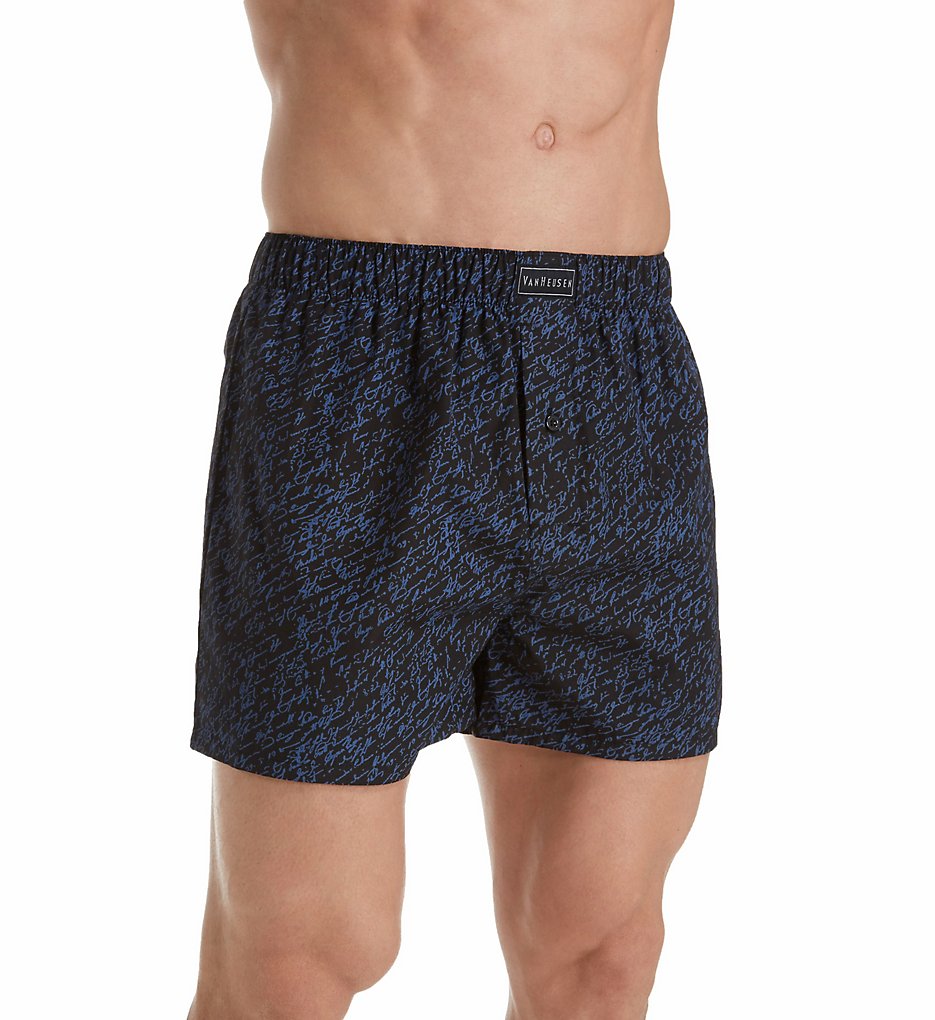 Van Heusen 163UH02 Men's Woven Boxer (Love Note)