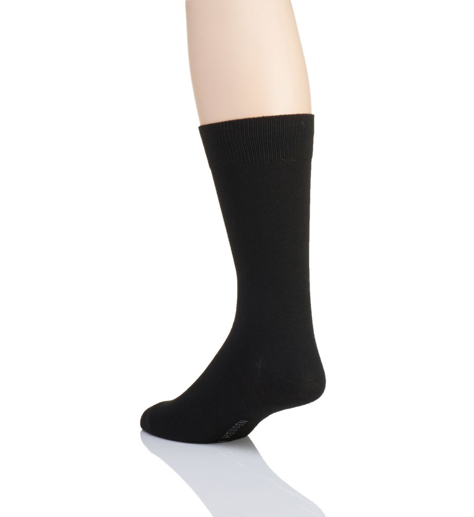 Solid Flat Knit Dress Socks - 7 Pack-bs