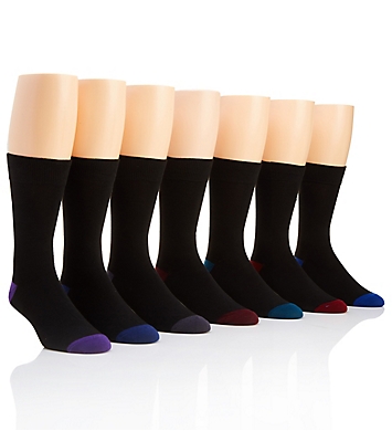 Van Heusen Multi Texture Dress Socks - 7 Pack