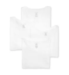 100% Cotton Crew Neck T-Shirt - 4 Pack