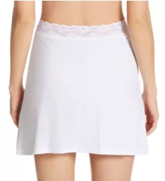 16 Inch Half Slip with Lace Star White L