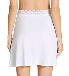 18 Inch Half Slip with Lace Star White S