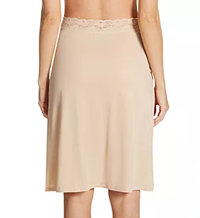 24 Inch Half Slip with Lace Damask Neutral S