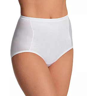 Smoothing Comfort Lace Brief Panty Star White 6