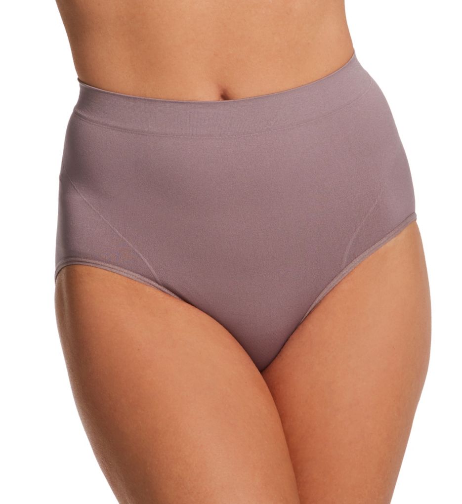 Vanity Fair Smoothing Comfort Seamless Brief Panty Smoked Oyster 6  - Image 1