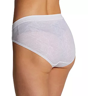 Effortless Lace Hi-Cut Brief Panty NH STAR WHITE AOL 8