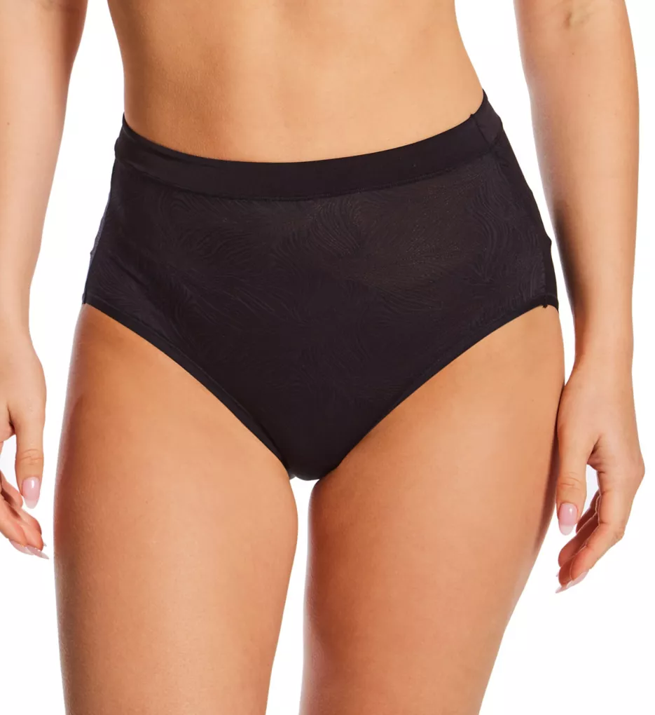 Effortless Lace Brief Panty MIDNIGHT BLACK 10