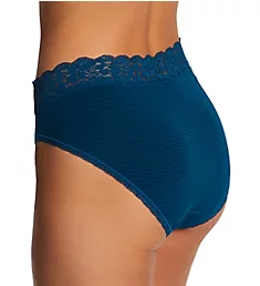 Flattering Lace Ultimate Comfort Hi-Cut Panty Endless Blue Stripe 7