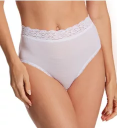 Flattering Lace Brief Panty Star White 6