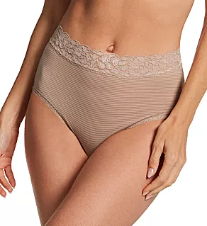 Flattering Lace Brief Panty Toasted Coconut 8