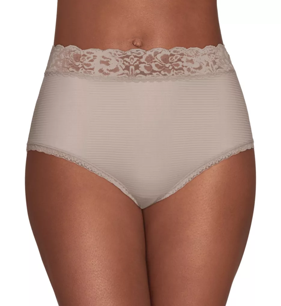 Cotton High Cut Panties with Lace