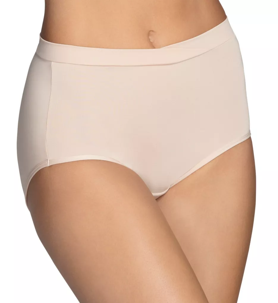 Beyond Comfort Silky Stretch Brief Panty Damask Neutral 6