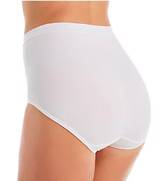 Beyond Comfort Silky Stretch Brief Panty Star White 6