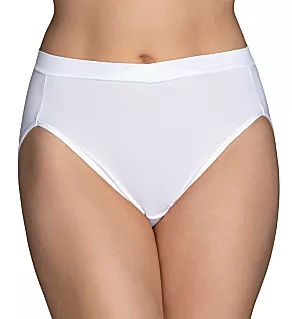 Beyond Comfort Silky Stretch Hi-Cut Panty Star White 10