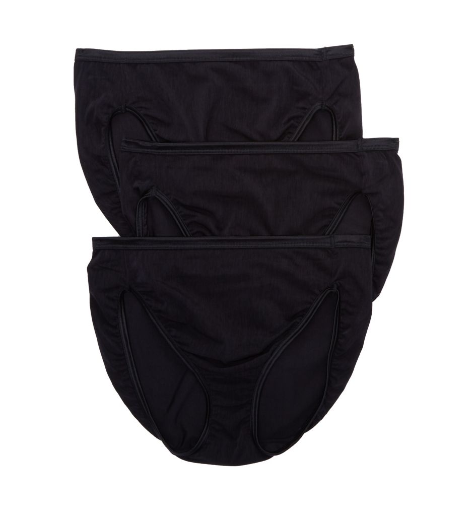 Vassarette Womens Comfortably Smooth 2-Pack Hi-Cut Panties, S