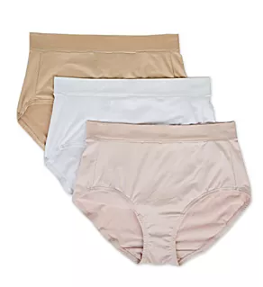 Beyond Comfort Brief Panty - 3 Pack Star White x3 6