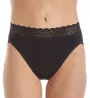 Vanity Fair Flattering Lace Cotton Stretch Hi-Cut Brief Panty 13395 - Image 1