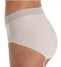 Flattering Lace Cotton Stretch Brief Panty