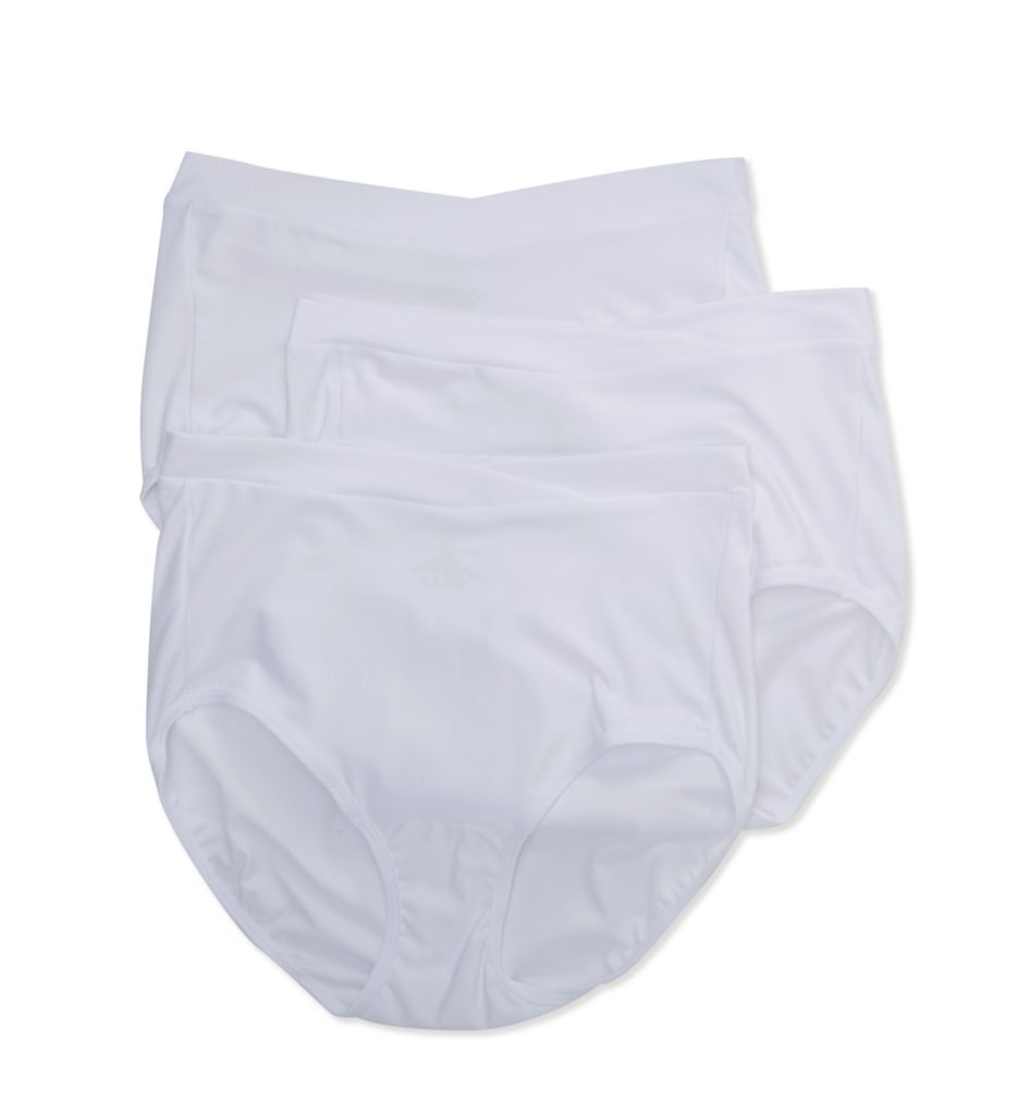 Vanity Fair Women's Beyond Comfort Microfiber Panties with, White