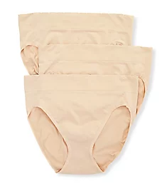 No Pinch, No Show Seamless Hi-Cut Panty - 3 Pack Damask Neutral Multi 6