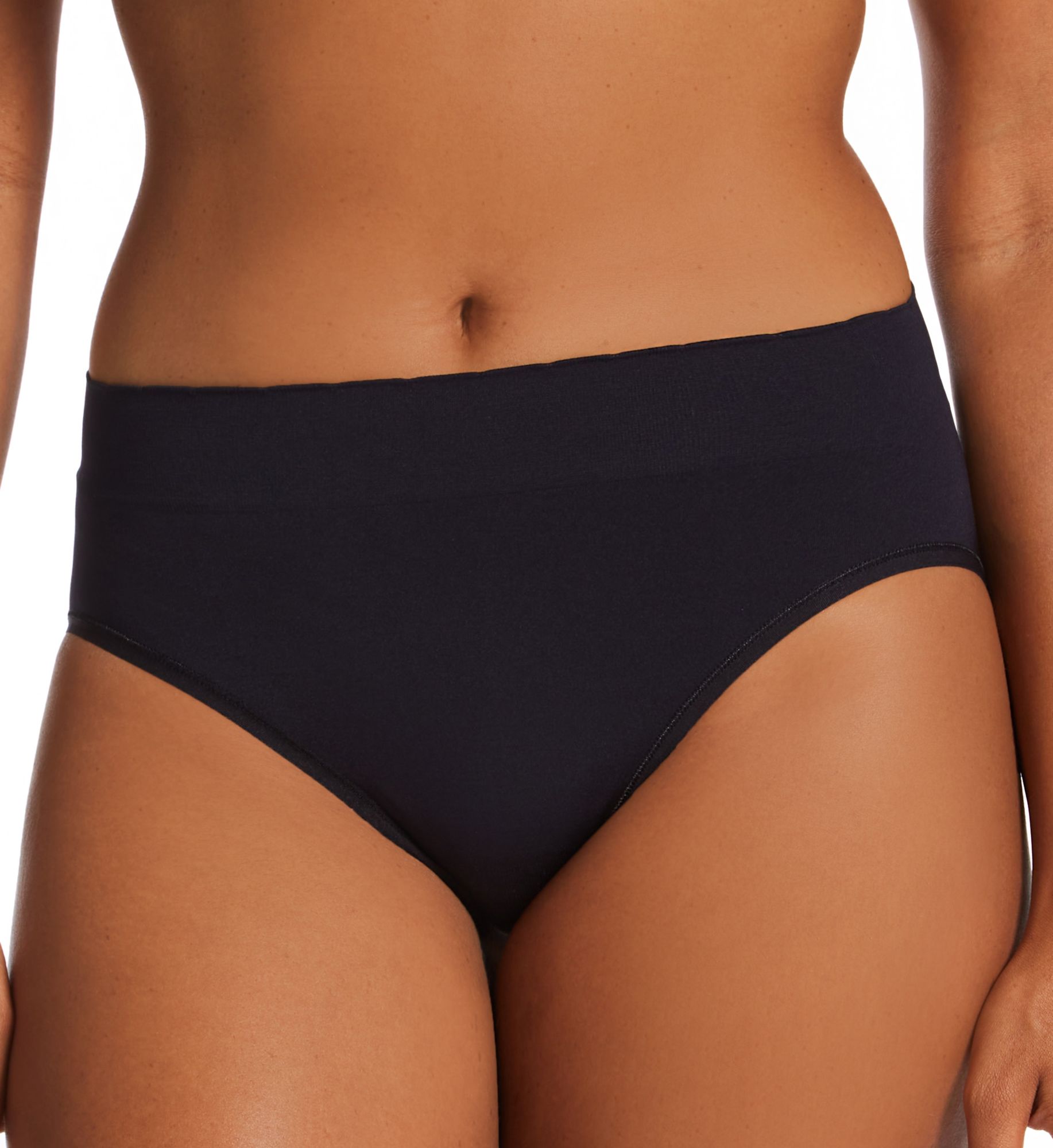 Vanity Fair No Pinch, No Show Seamless Hi-Cut Panty - 3 Pack BLACK MULTI 6  - Image 1