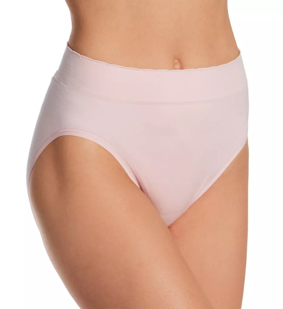 Women's Vanity Fair 13280 Flattering Lace Ultimate Comfort Hi-Cut Panty  (Sheer Quartz 8)