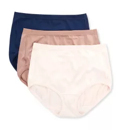 Body Caress Brief Panty - 3 Pack