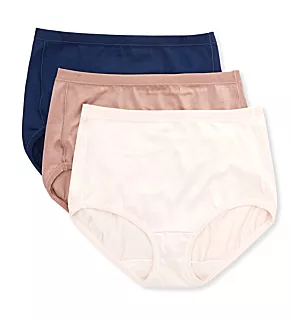 Body Caress Brief Panty - 3 Pack WQB Multi 8