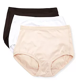 Body Caress Brief Panty - 3 Pack WQB Multi 8