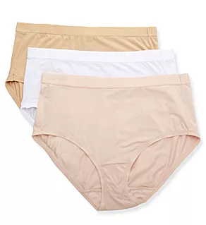 Comfort Where it Counts Brief Panty - 3 Pack QWD Multi 10