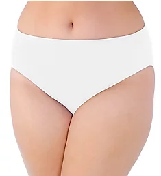 Illumination Plus Size Hi-Cut Brief Panty Star White 12