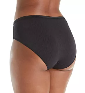 Illumination Plus Size Hi-Cut Brief Panty Midnight Black 9