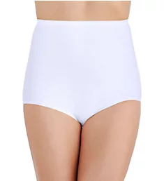 Perfectly Yours Tailored Cotton Brief Panty Star White 5
