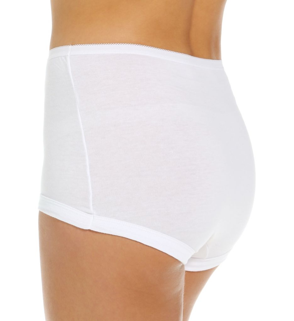 Lollipop Cotton Legband Brief Panty - 3 Pack White 9 by Vanity Fair