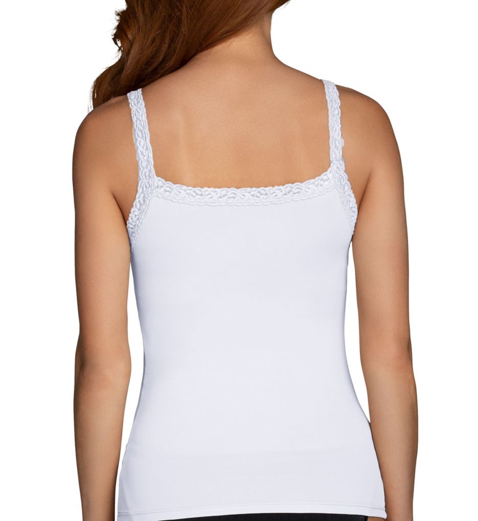 Vanity Fair Womens Perfect Lace Spincami Camisole, 2XL, Star White