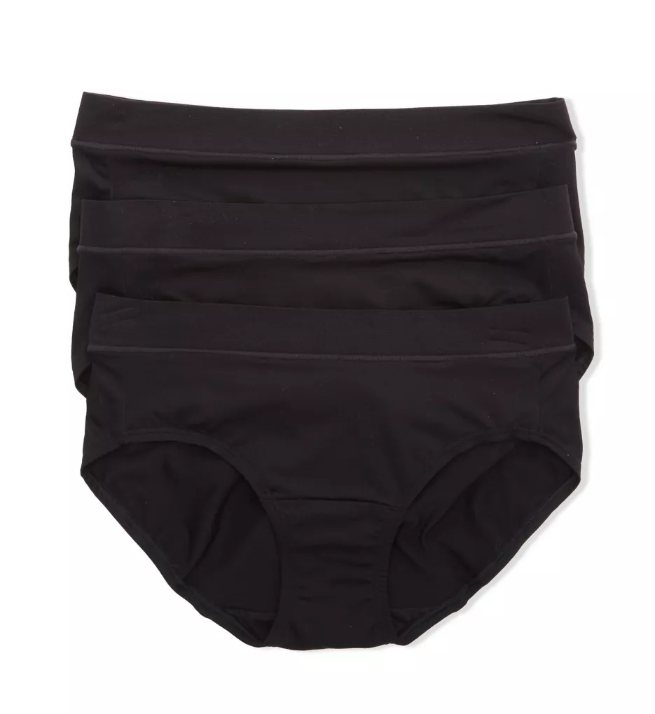 Comfort Hipster Panty - 3 Pack Black x3 6