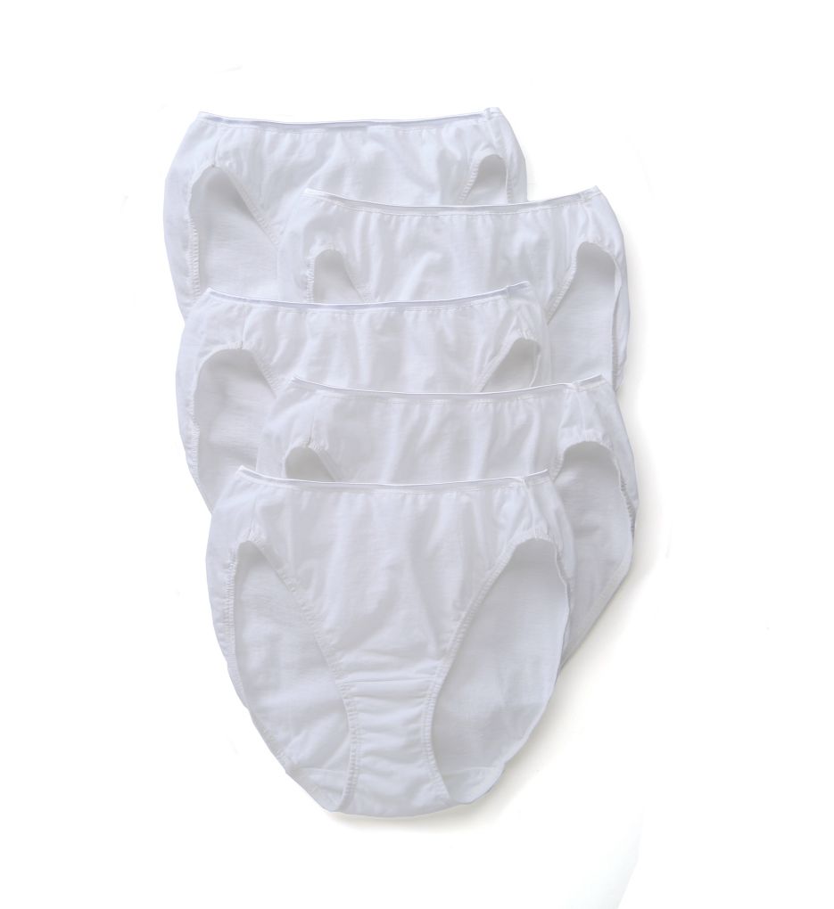 True Comfort 100% Cotton Bikini Panties - 5 Pack-cs2