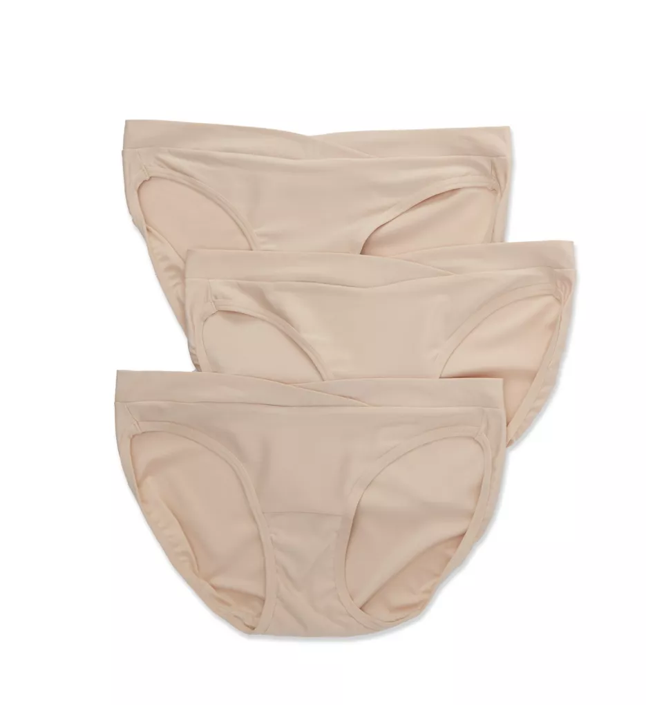 Beyond Comfort Silky Stretch Bikini Panty - 3 Pack Damask Neutral x3 5