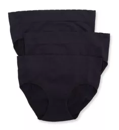 No Pinch, No Show Seamless Hipster Panty - 3 Pack BLACK MULTI 6