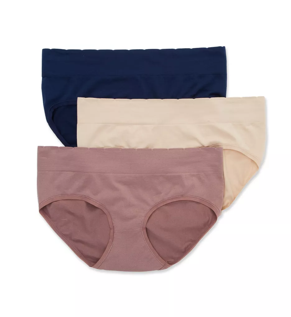 No Pinch, No Show Seamless Hipster Panty - 3 Pack Damask Neutral Multi 6