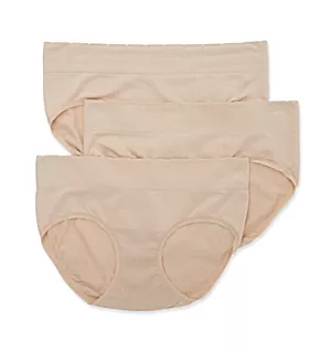 No Pinch, No Show Seamless Hipster Panty - 3 Pack Damask Neutral Multi 8