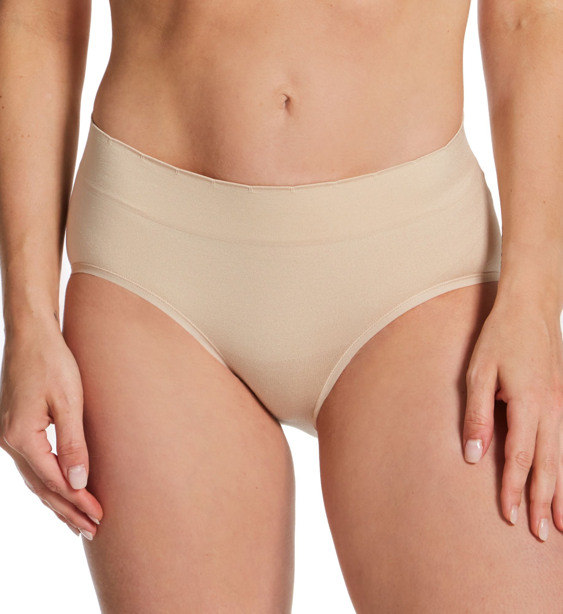 Vanity Fair No Pinch, No Show Seamless Hipster Panty - 3 Pack Damask Neutral Multi 8  - Image 1