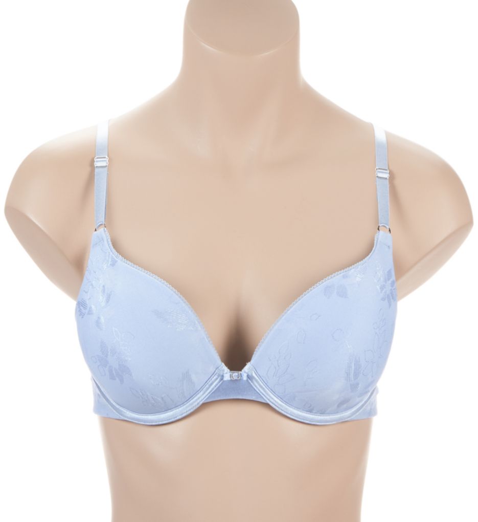 Vanity Fair Ego Boost Jacquard Push Up Bra Faded Denim Jacquard 38C  - Image 1