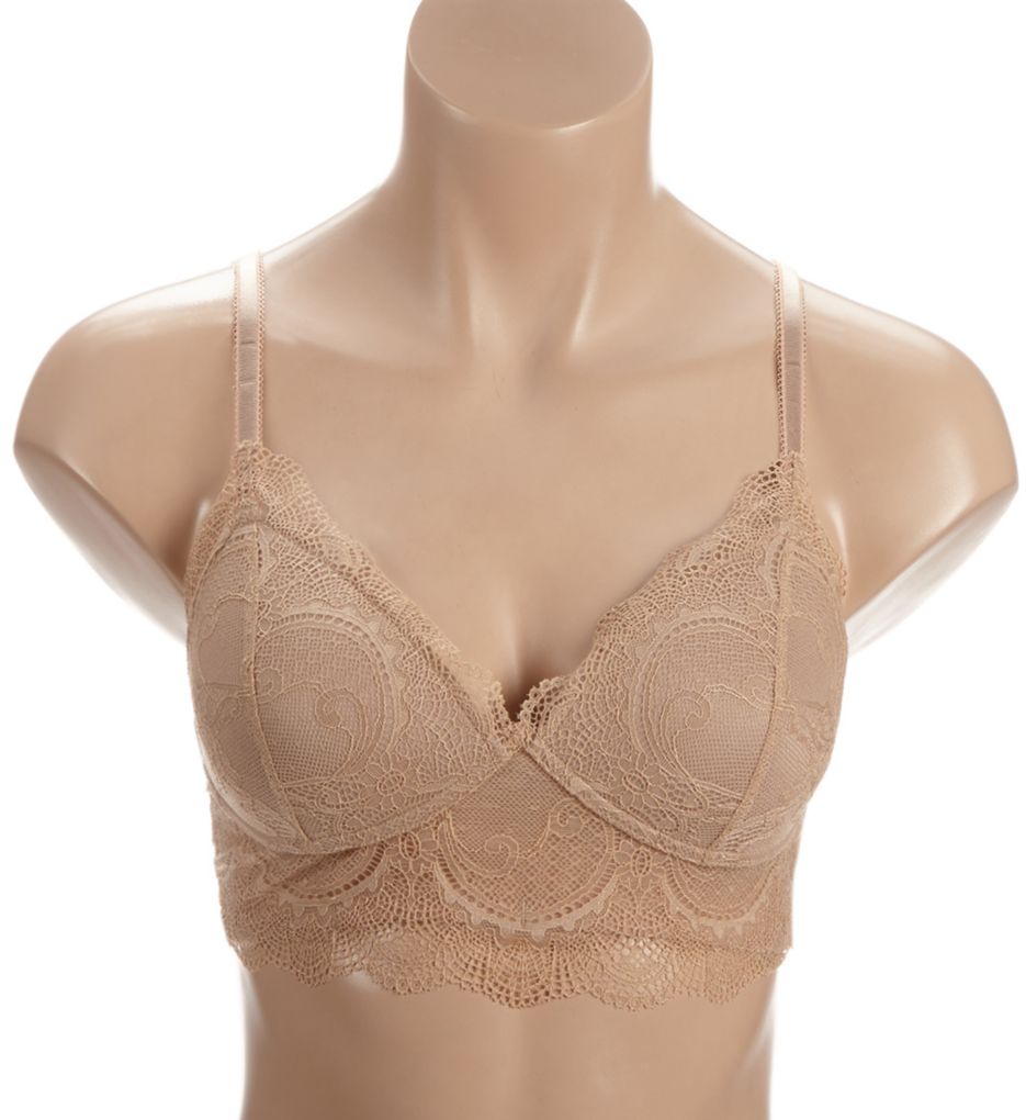 Flattering Lace Wirefree Padded Bralette-fs