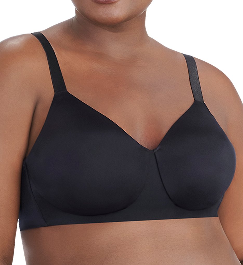Vanity Fair 71203 Nearly Invisible Full Figure Wirefree Bra (Black)