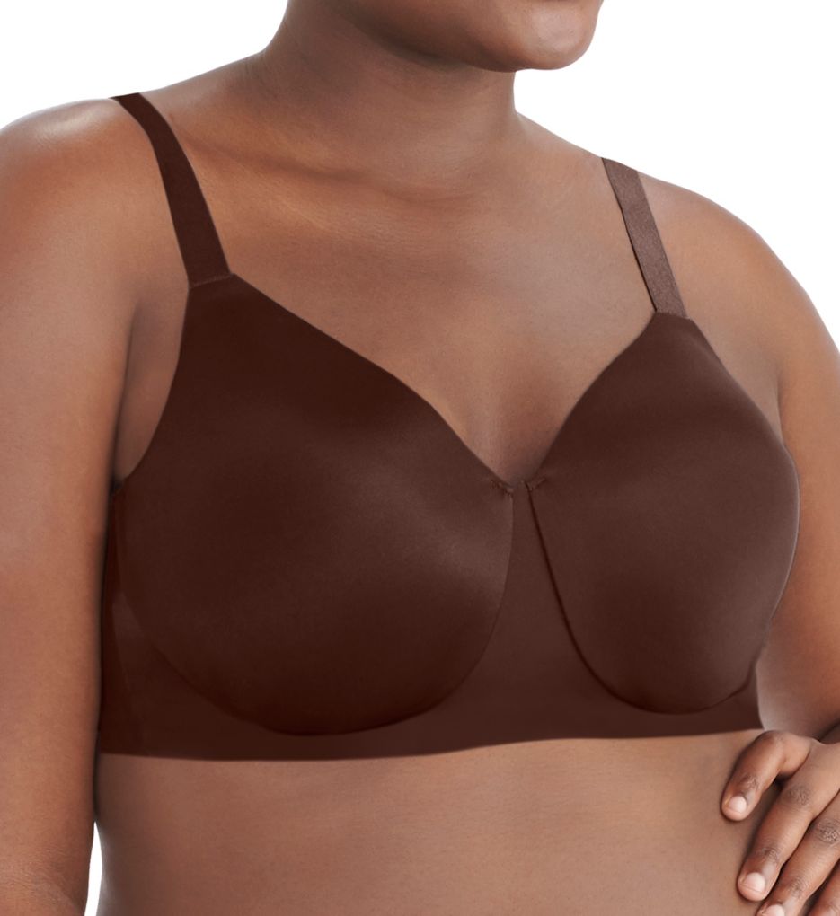 Nearly Invisible Full Figure Wirefree Bra Cappuccino 40C by Vanity Fair