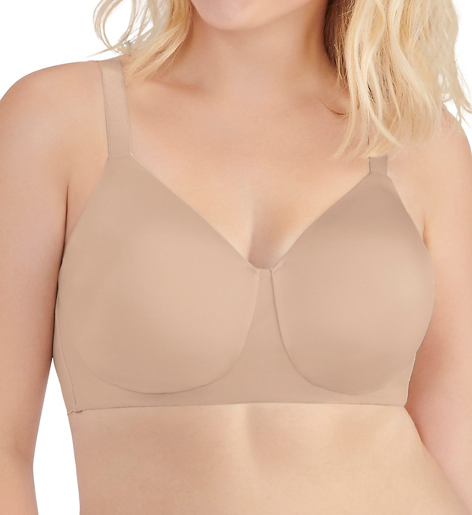 Vanity Fair 71203 Nearly Invisible Full Figure Wirefree Bra (Damask Neutral)
