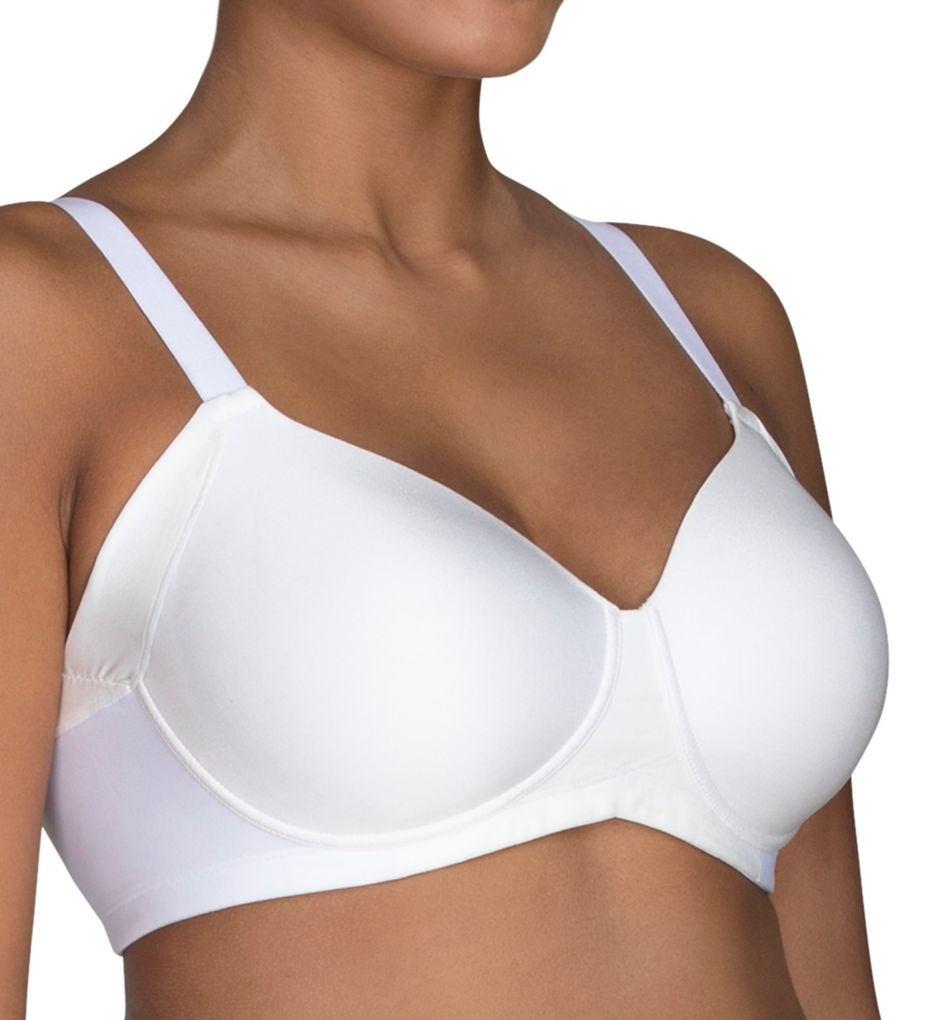 Vanity Fair Womens Beauty Back Full Coverage Wirefree Bra, 40B, Star White